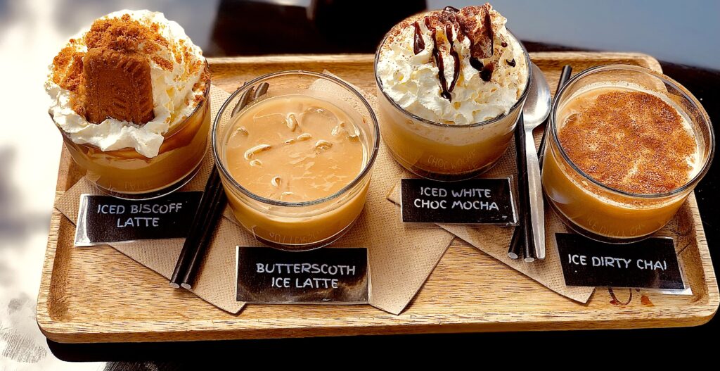 Cold Drinks on a tray